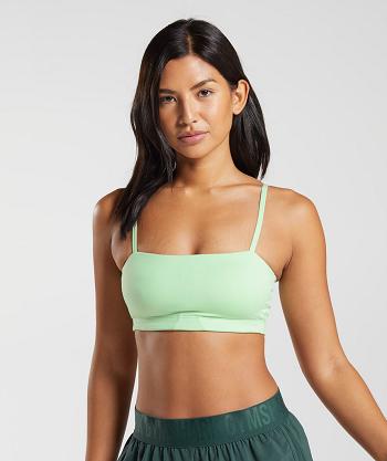 Sujetadores Deportivos Gymshark Bandeau Mujer Verde | CO 2091DFM